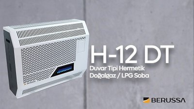 Berussa H12-DT Duvar Tipi Doğalgaz Sobası